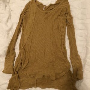 Free People waffle knit tunic